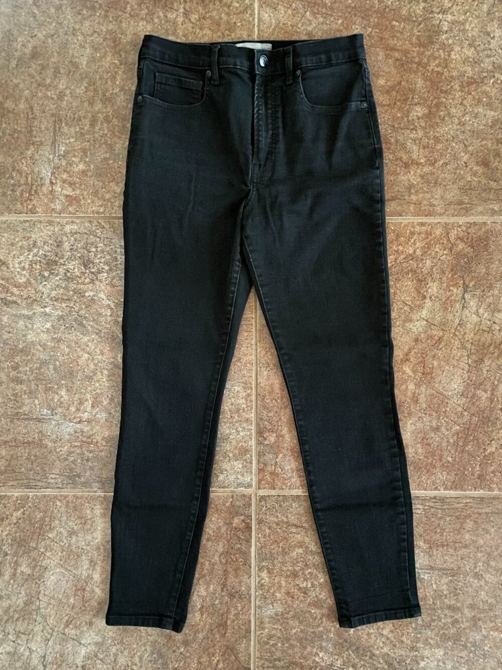 Everlane Authentic Stretch High-Rise Skinny Jean 30 Black